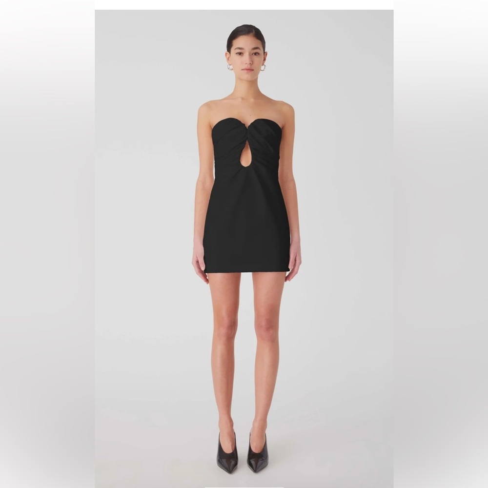 Misha Black Alyson Mini Dress. Size large. Great condition.